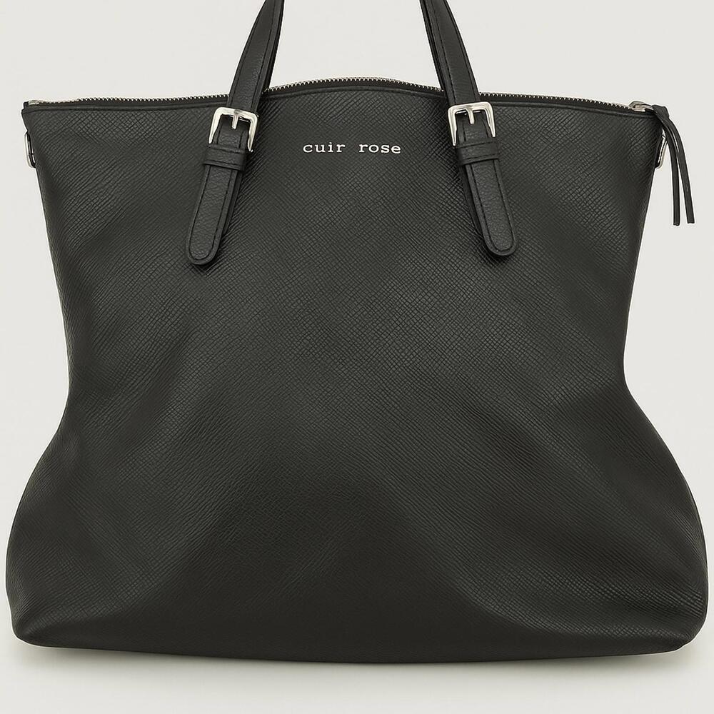 Cuir Rose Genuine Italian Leather Slouchy Tote Hobo